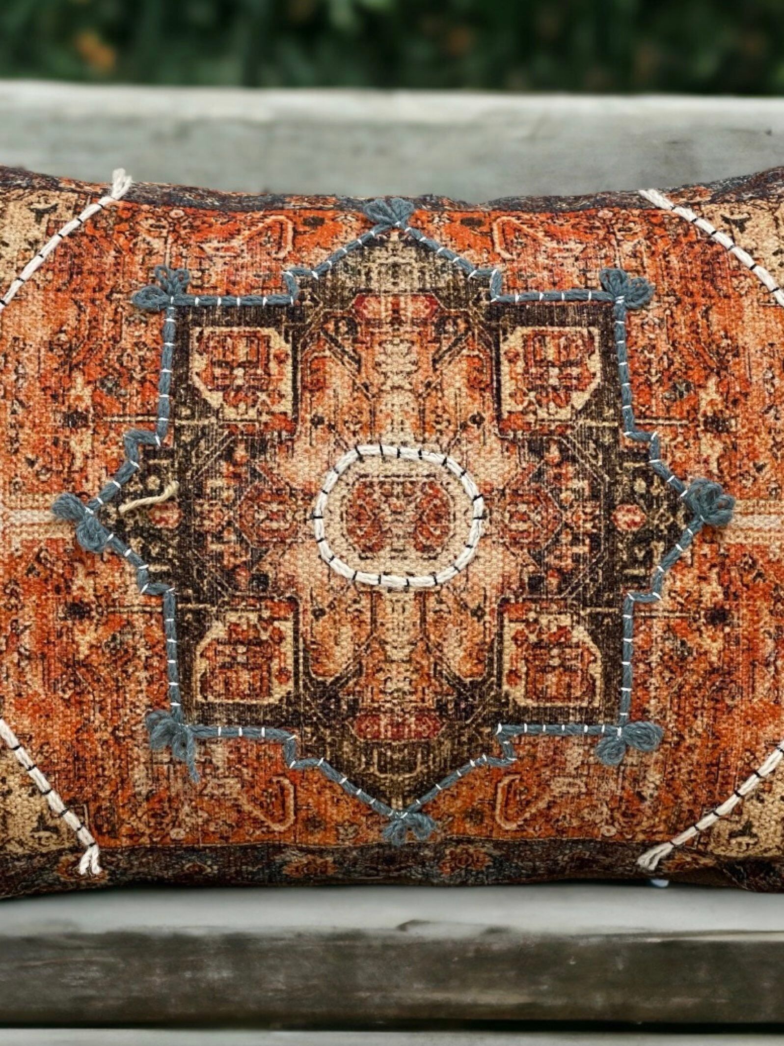 Roest Embroidered Pillow Cover