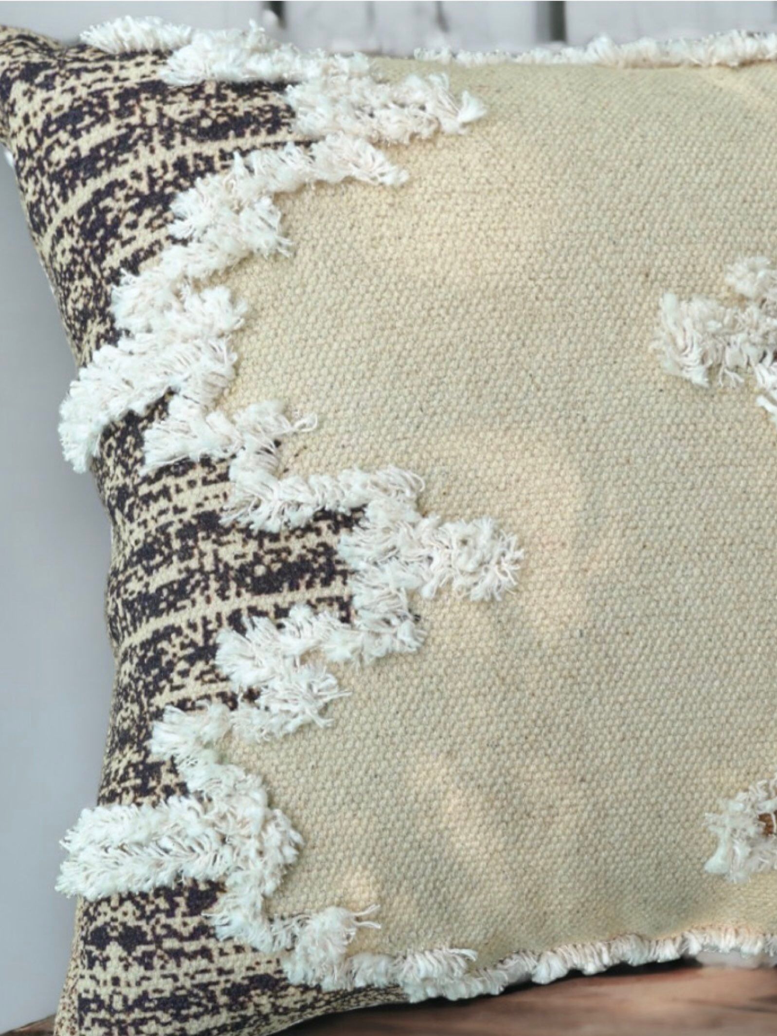 Edger Embroidered Cushion Cover