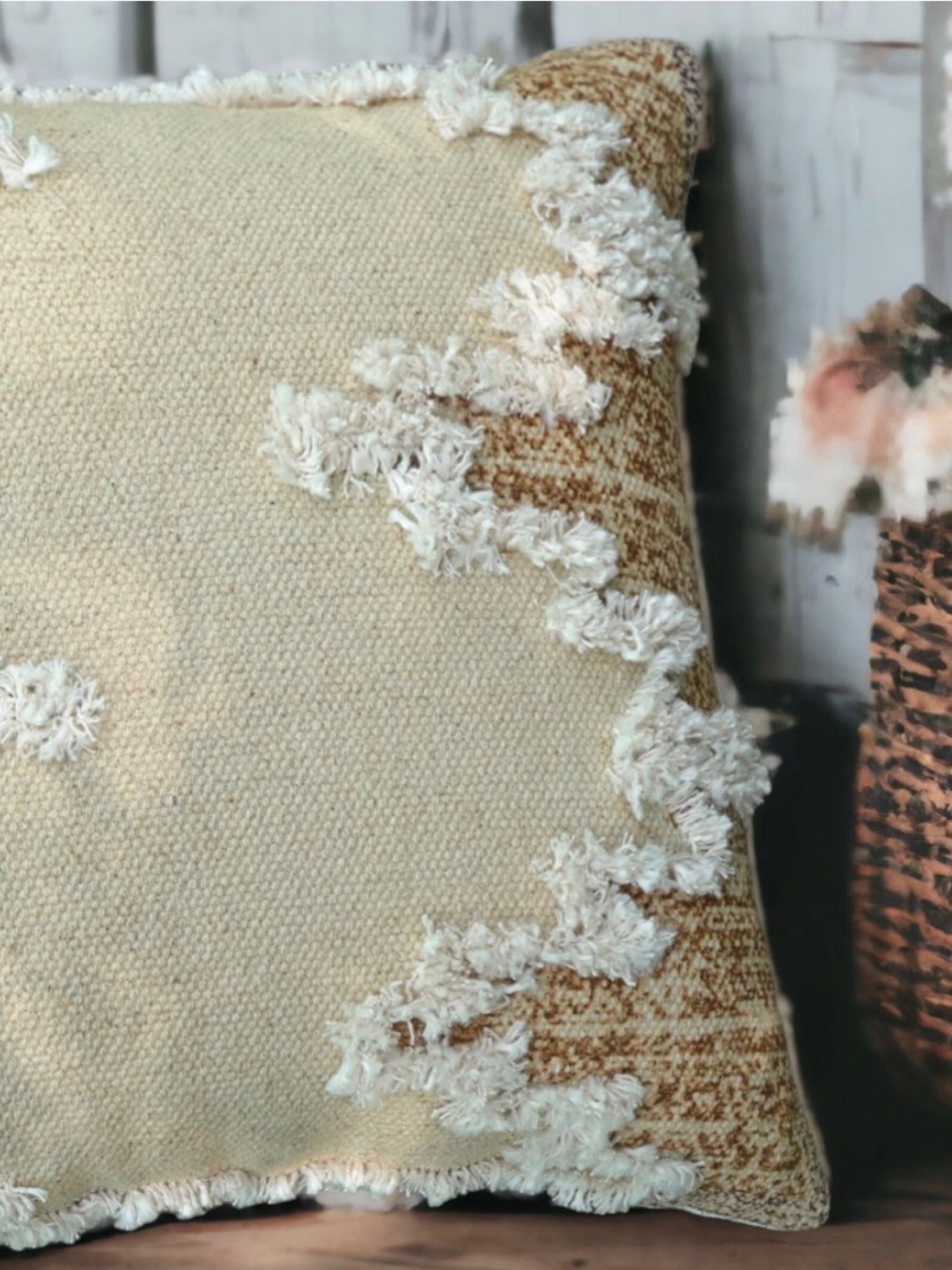 Edger Embroidered Cushion Cover