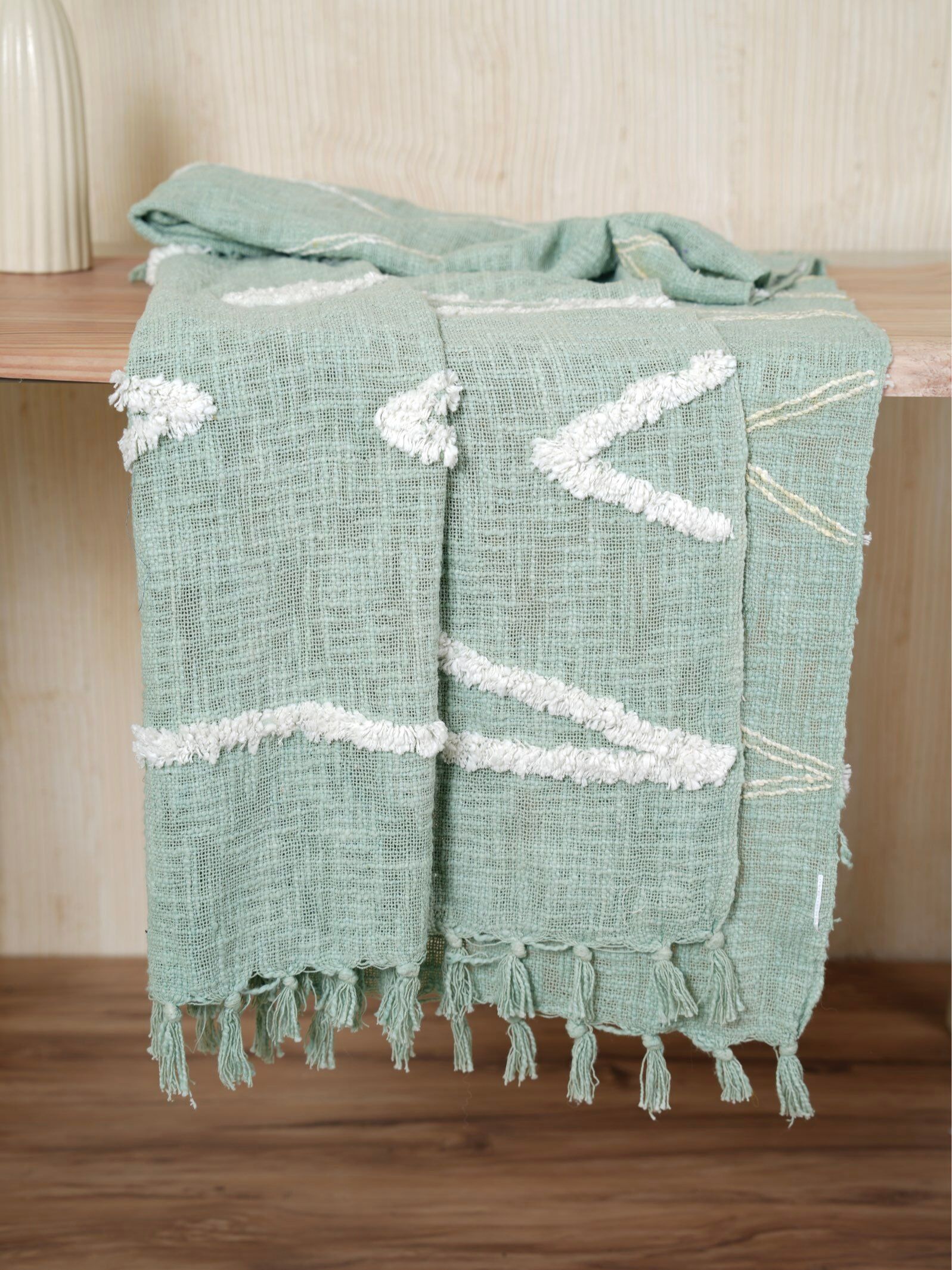 Luxe Loom Embroidered Throw