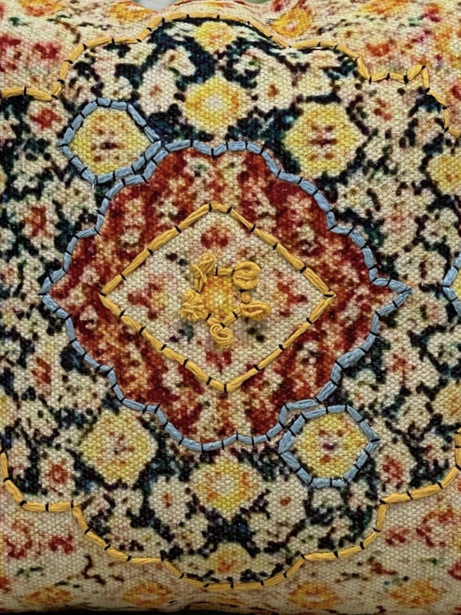 Embroscape Embroidered Cushion Cover