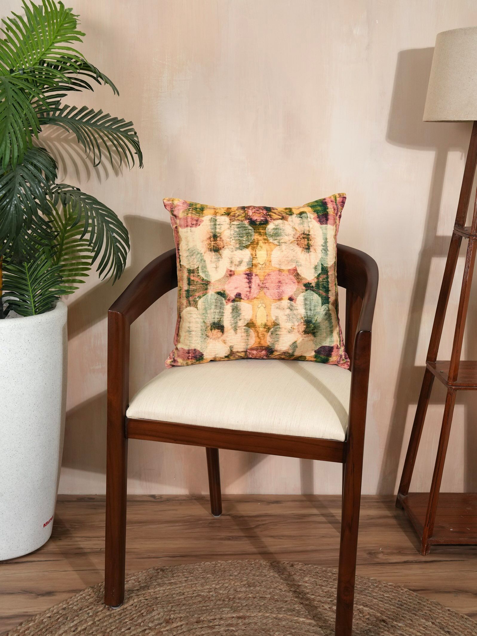Botanical Bliss Velvet Cushion Cover