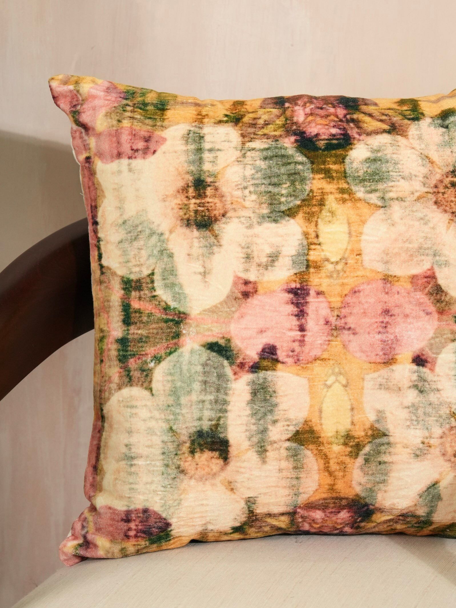 Botanical Bliss Velvet Cushion Cover