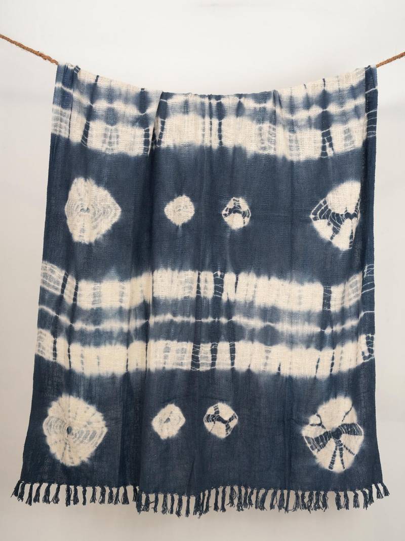 Stripes Tie Dye Throw-1