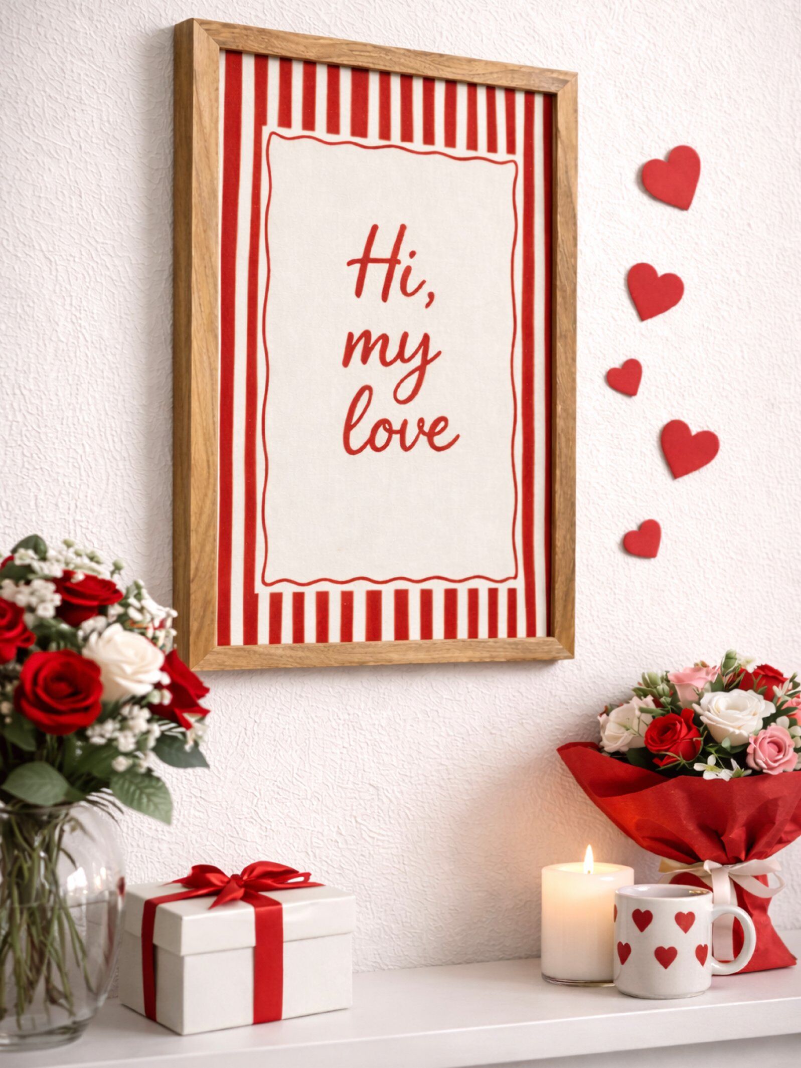 Amour – Valentine Edit Frame ( Hi, My love)