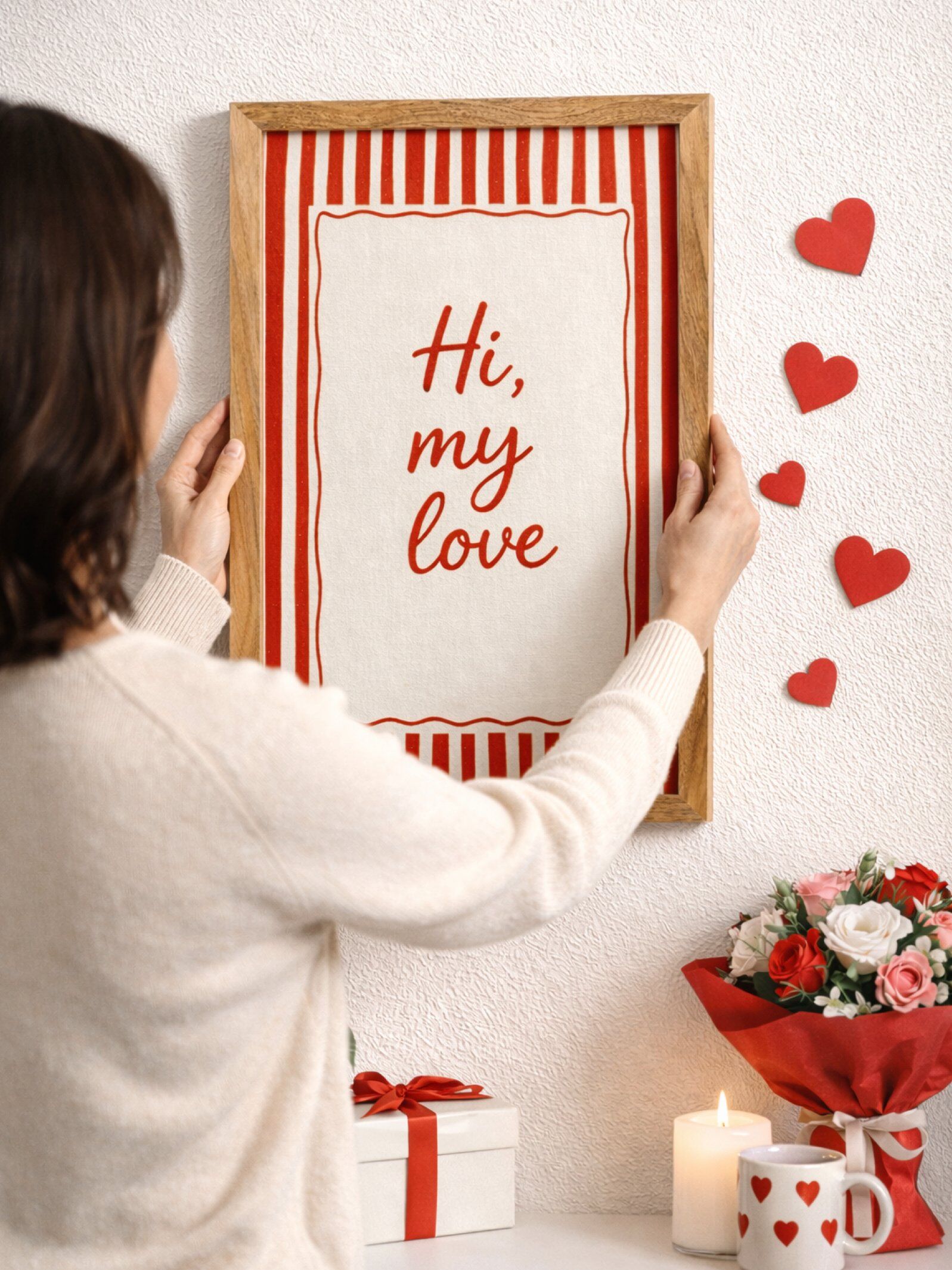 Amour – Valentine Edit Frame ( Hi, My love)
